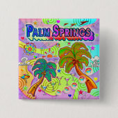 Vakantie handpalm Springs Target Button (Voorkant)