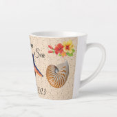 Vakantie herinneringen Latte cup Mok (Rechts)