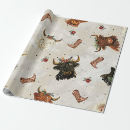 Vakantie Highland Koeien - Inpakken Cadeaupapier