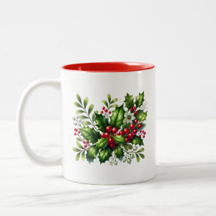 Vakantie Holly Coffee Mok