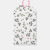 Vakantie Holly Foto Gift Labels Cadeaulabel (Achterkant)