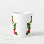 Vakantie Holly Latte Mok (Voorkant)