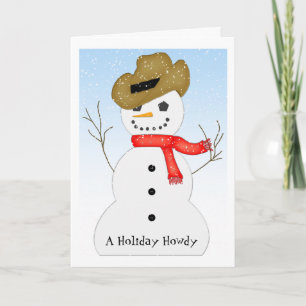 Vakantie Howdy Feestdagen Kaart