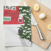 Vakantie in de auto theedoek (Quarter Fold)