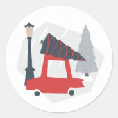 Vakantie in de stad kerst vakantie Sticker (Voorkant)
