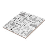 Vakantie in Europa Tegeltje (Zijkant)