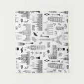 Vakantie in Europa Wandkleed (Voorkant)