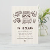 Vakantie in feestdagen kaart (Staand voorkant)