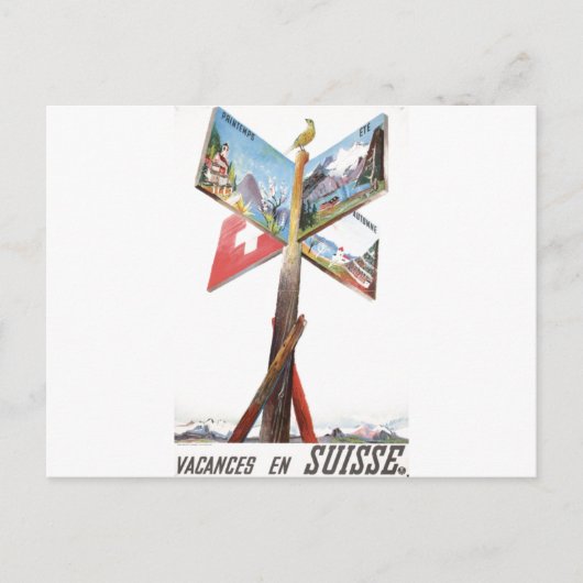  vakantie in Zwitserland Briefkaart (Voorkant)