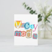 Vakantie kaart (Staand voorkant)