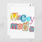 Vakantie kaart (Voorkant / Achterkant)