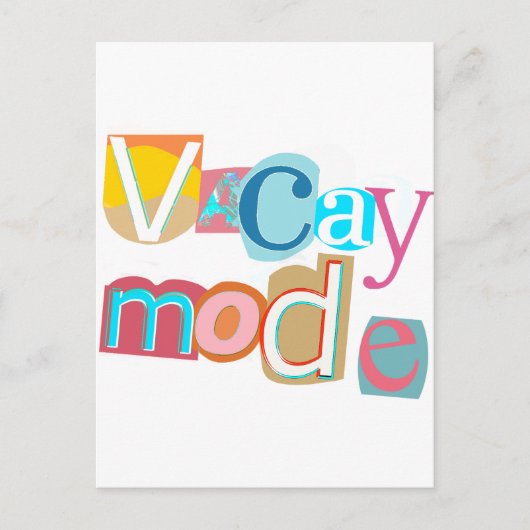 Vakantie kaart (Voorkant)