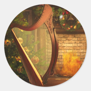 Vakantie Keltische Harp Sticker