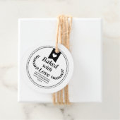 Vakantie Kerst Bakken Kraft Gift Bedankjes Labels (In situ)