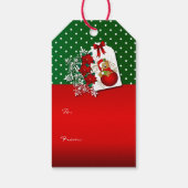 Vakantie Kerst Beer Cadeaulabel (Achterkant)