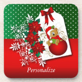 Vakantie Kerst Beer Drankjes Onderzetter (Voorkant)