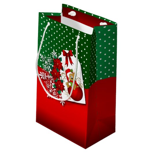 Vakantie Kerst Beer Klein Cadeauzakje (Achterkant Gekanteld)