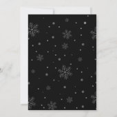 Vakantie Kerst Bowling Rood & Zwart Sneeuwfeest Kaart (Achterkant)