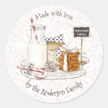 Vakantie Kerst Cookies Label