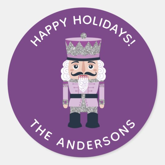 Vakantie Kerst Notenkraker Sticker (Voorkant)