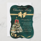 Vakantie kerstboom boog, groen kerstfeest kaart (Voorkant)