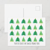 Vakantie kerstboomreclame briefkaart (Voorkant / Achterkant)