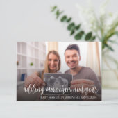 Vakantie kerstkaart bedankkaart (Staand voorkant)