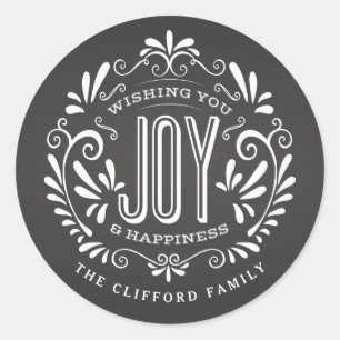 VAKANTIE KERSTKRIJT KUNST ORNAMENT STICKERS