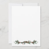 Vakantie Kerstmis Geslacht Onthulling Uitnodiging (Achterkant)