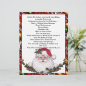 Vakantie kerstmis in Santa Letterhead (Staand voorkant)