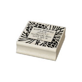 Vakantie Kerstmis Pinecone Boom Retouradres Rubberstempel (Stempel)