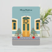 Vakantie Kerstmis Portugees feestelijk huis Kaart (Staand voorkant)