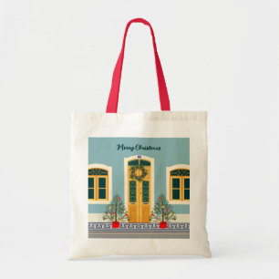 Vakantie Kerstmis Portugees feestelijk huis Tote Bag