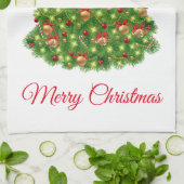 Vakantie keuken handdoek-boom theedoek (Gevouwen)