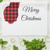 Vakantie keuken handdoek-hert theedoek (Gevouwen)