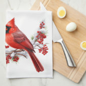 Vakantie keuken handdoek-kardinaal theedoek (Quarter Fold)