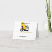 Vakantie Kleurrijke Natuur Vouwkaart Bedankkaart (Achterkant)