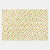 Vakantie-koekjes in rood, groen en blauw inpakpapier vel (Voorkant 3)