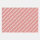 Vakantie-koekjes in rood, groen en blauw inpakpapier vel (Voorkant)