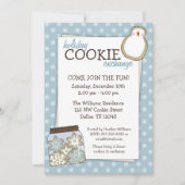 Vakantie Koekjesbeurs Blauwe Kuip Uitnodigingen (Voorkant)