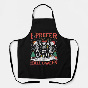 Vakantie Lelijke Kerstmis Ik heb liever Halloween Schort