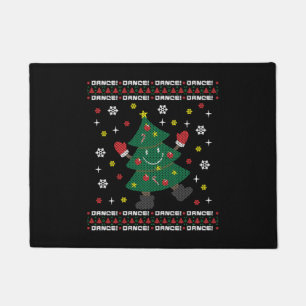 Vakantie Lelijke Kersttrui DANCING XMAS TREE Deurmat
