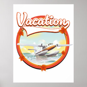Vakantie logo poster