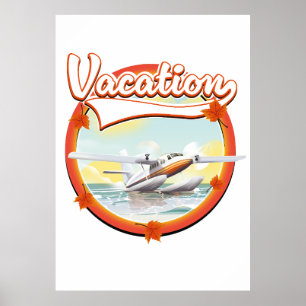 Vakantie logo poster