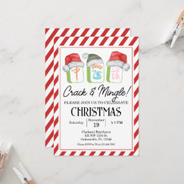 Vakantie Mahjong Party bewerkbare uitnodiging, Mah Kaart