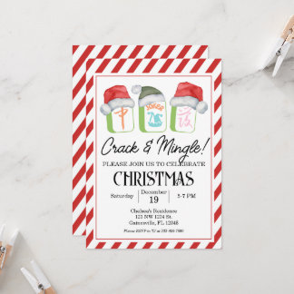 Vakantie Mahjong Party bewerkbare uitnodiging, Mah Kaart