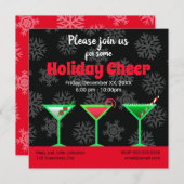 Vakantie Martini Cocktail Party Kaart (Voorkant / Achterkant)