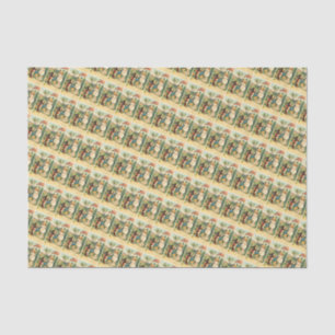 Vakantie Meisje &  Paashaas Weefsel Papier