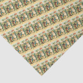 Vakantie Meisje & Paashaas Weefsel Papier (Detail)