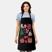 Vakantie Meisjes Schattige Kostuum Funny Christmas Schort (Gedragen)